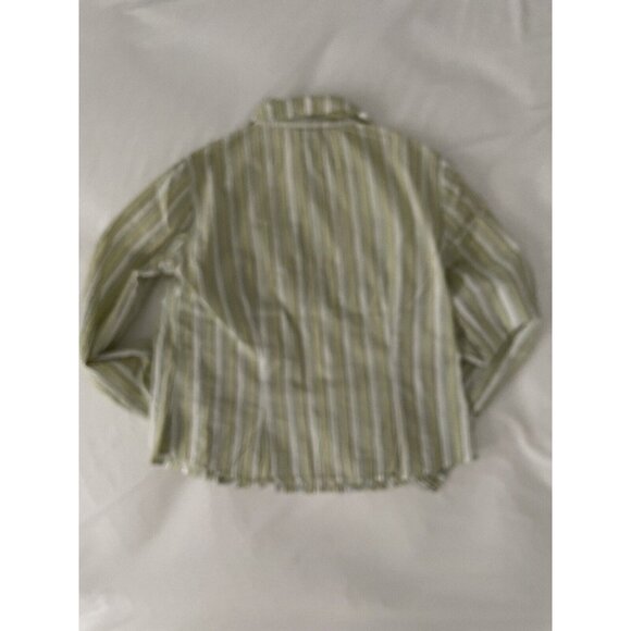 Anthropologie Odille Women's Sz 4 Striped Button Down Blouse - Picture 2 of 4